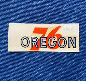 Vintage Union 76 Oil Oregon Water Dip Transfer Decal Travel Souvenir Gas Station